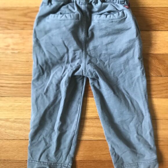 Tea Collection Grey Knit Jersey Stretch Pocket Elastic Waist Comfy Pants 18-24 - Picture 6 of 6